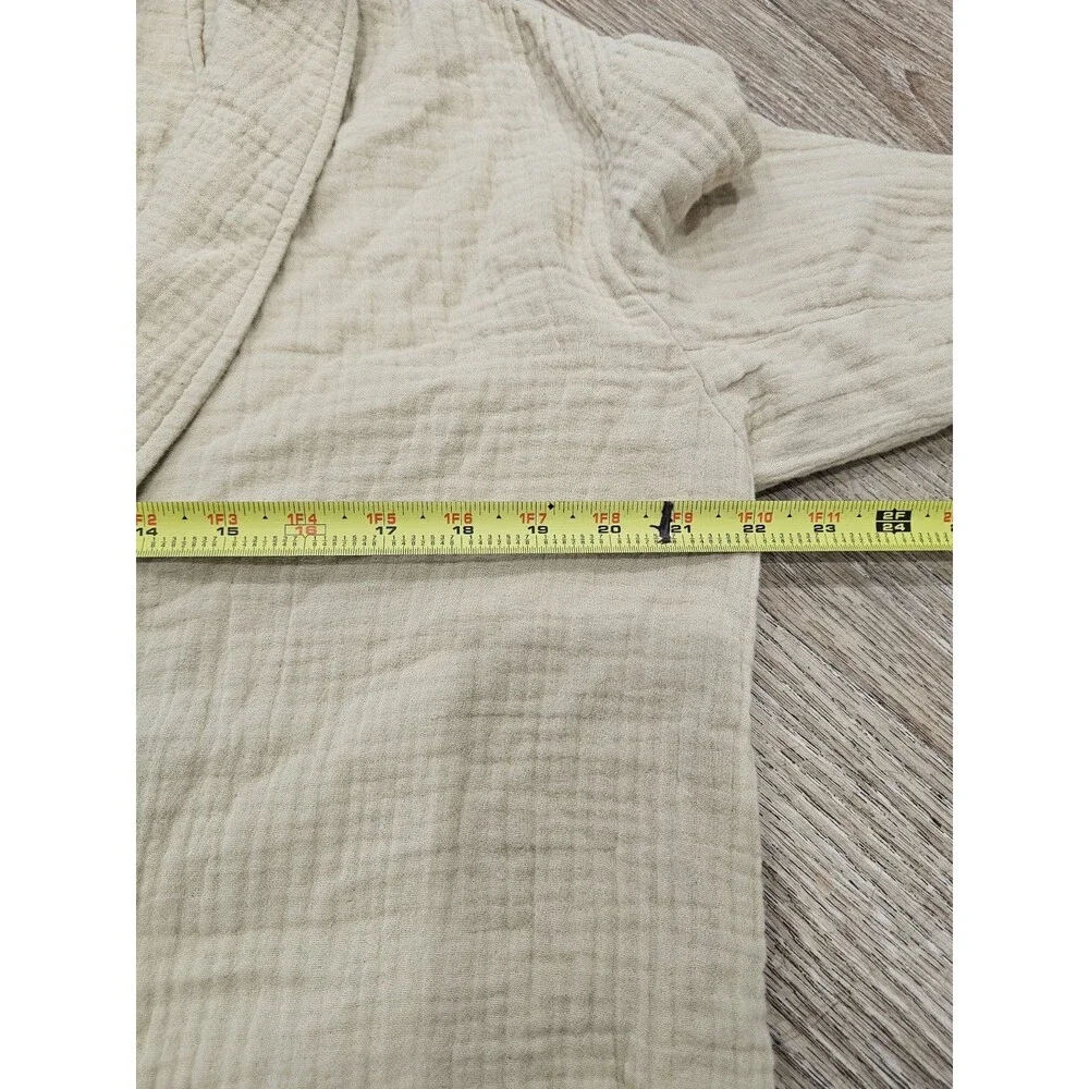 Madewell Women's  Oversized Lightspun Dorset Blazer Buttons Cotton Beige Size M - Picture 5 of 8